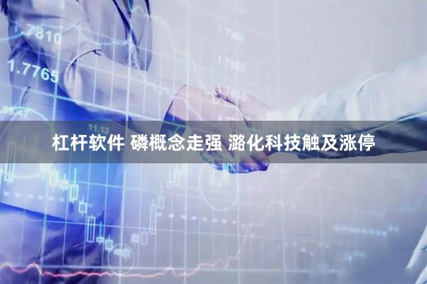 杠杆软件 磷概念走强 潞化科技触及涨停